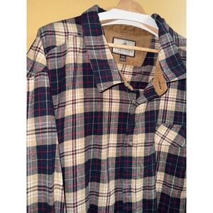 Legendary Whitetails Mens 5XL Plaid Flannel Long Sleeve Corduroy Collar Shirt